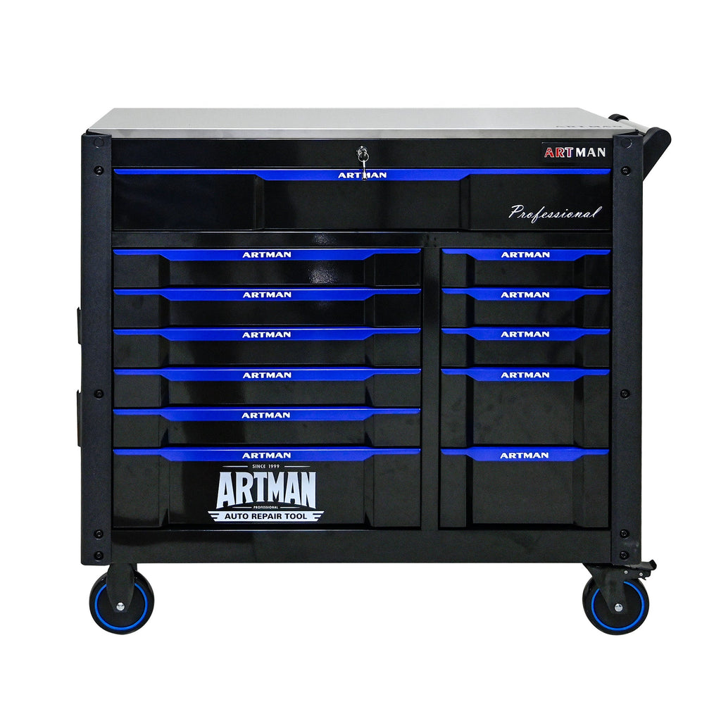 12-Layer Drawer Tool Trolley with Wheels